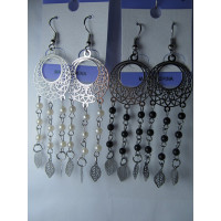 серьги (01-67) чорні 1шт. РОЗПРОДАЖ! 