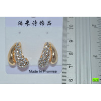 серьги (04-64) бел 1шт.