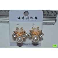 серьги (04-67) бел 1шт.