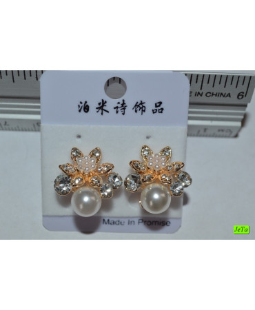 серьги (04-67) бел 1шт.