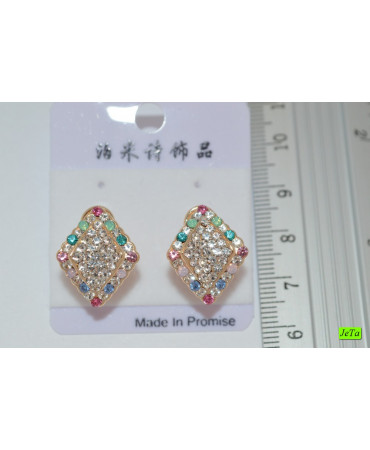 серьги (05-18) бел 1шт.