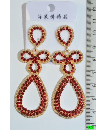 серьги (06-43) красный 1шт.
