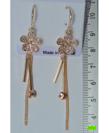 серьги (06-48) крем 1шт.