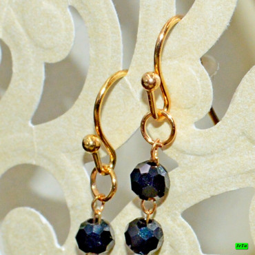 серьги (05-74) чёрный 1шт.