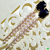 серьги (05-81) чёрный 1шт.