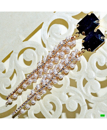 серьги (05-81) чёрный 1шт.