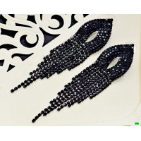 серьги (01-47) чёрный 1шт.