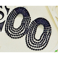 серьги (00-94) чёрный 1шт.