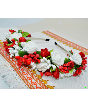 веночок (01-18) белый 1шт.
