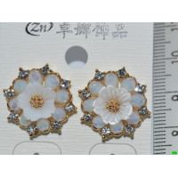 серьги (07-53) белый 1шт.