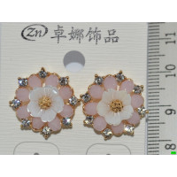серьги (07-53) розовый 1шт.