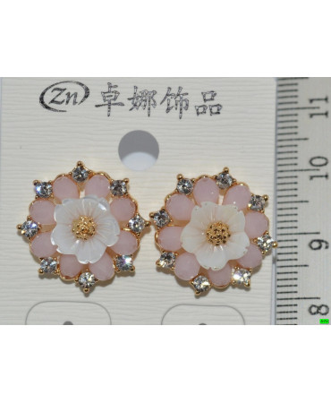 серьги (07-53) розовый 1шт.
