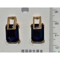 серьги (07-50) синий 1шт.