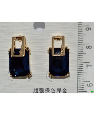 серьги (07-50) синий 1шт.
