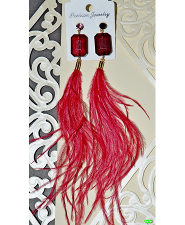 сережки (08-61) бордо 1шт.