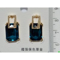 серьги (07-50) бирюза 1шт.