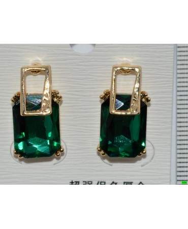 серьги (07-50) зелень 1шт.