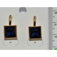 серьги (07-49) синий 1шт.