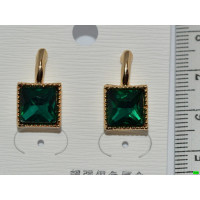 серьги (07-49) зелень 1шт.