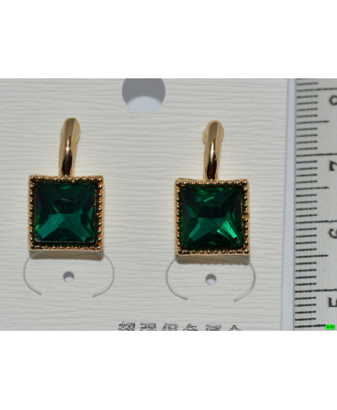 серьги (07-49) зелень 1шт.