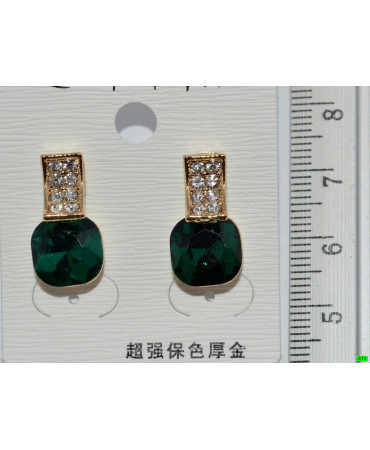 серьги (07-48) зелень 1шт.
