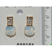 серьги (07-48) белый 1шт.
