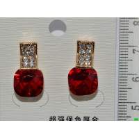 сережки (07-48) гранат 1шт.