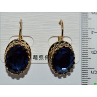 сережки (07-46) синій 1шт.
