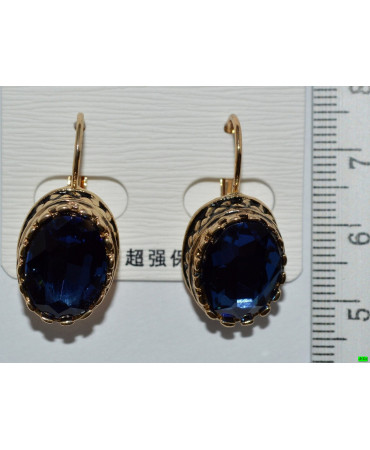 серьги (07-46) синий 1шт.