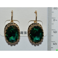 сережки (07-46) зелень 1шт.
