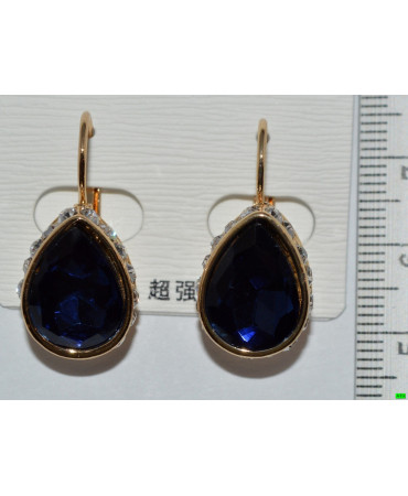 серьги (07-45) синий 1шт.
