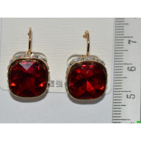 сережки (07-44) гранат 1шт.