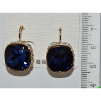 сережки (07-44) синій 1шт.