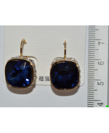 серьги (07-44) синий 1шт.