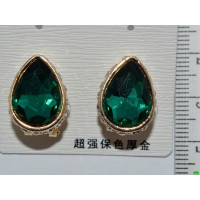 серьги (07-43) зелень 1шт.