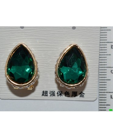 серьги (07-43) зелень 1шт.
