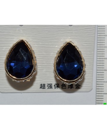 серьги (07-43) синий 1шт.