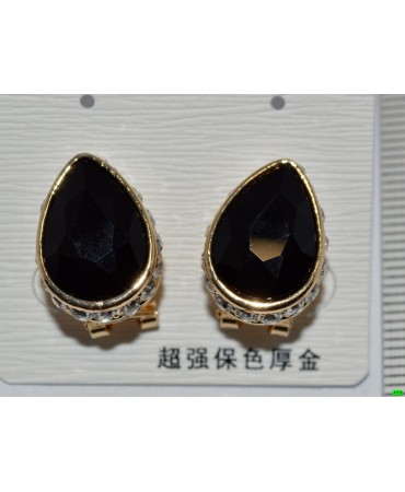 серьги (07-43) чёрный 1шт.