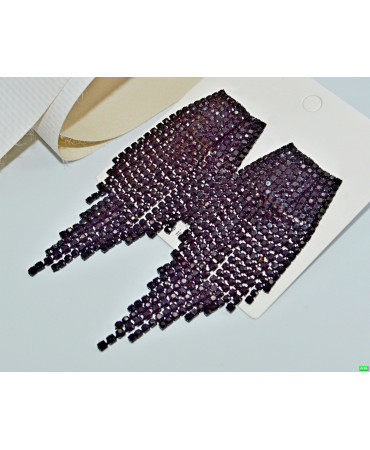 серьги (00-82) чёрный 1шт.