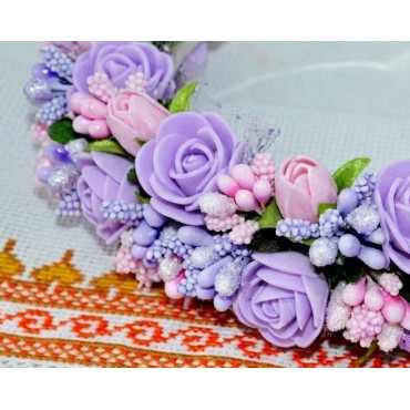 веночок (01-21) розовый 1шт.