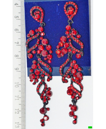 серьги (01-05) гранат 1шт.