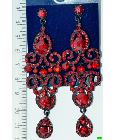 серьги (01-16) бордо 1шт.
