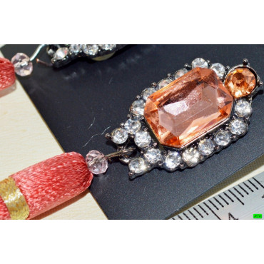 серьги (08-47) янтарь 1шт.