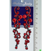 серьги (01-00) бордо 1шт.