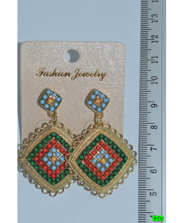 серьги (05-85) цветные 1шт.