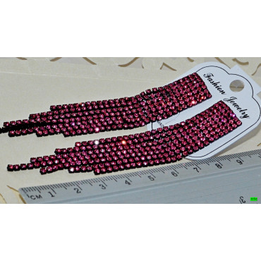 серьги (01-45) розовый 1шт.