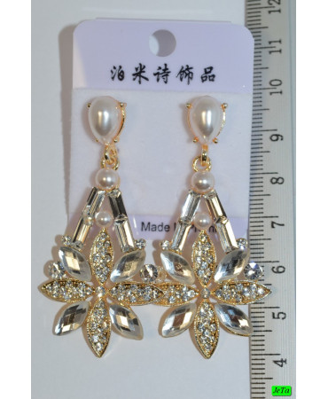 серьги (06-54) белый 1шт.