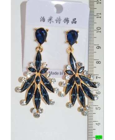 серьги (06-59) синий 1шт.