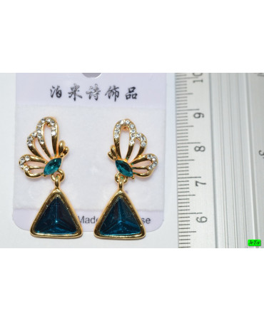 серьги (06-65) синий 1шт.