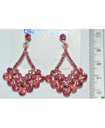 серьги (06-72) розовый 1шт.